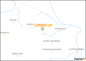 map of La Monilla
