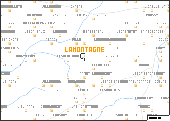 map of La Montagne