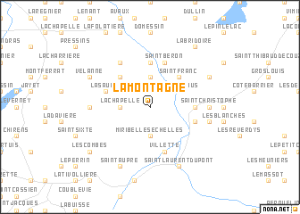 map of La Montagne