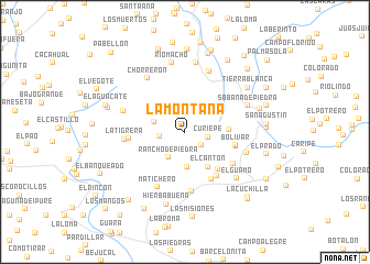 map of La Montaña