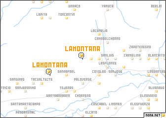 map of La Montaña