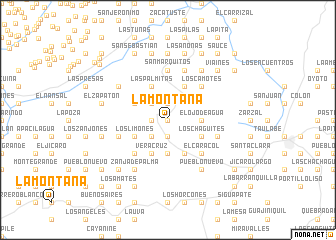 map of La Montaña