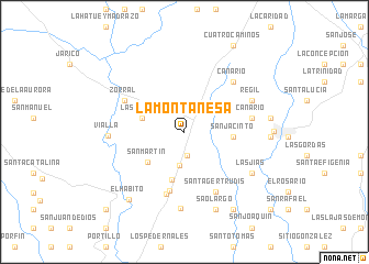 map of La Montañesa