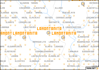 map of La Montañita