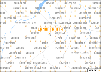 map of La Montañita