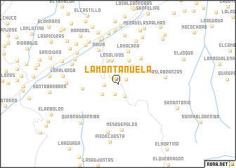 map of La Montañuela