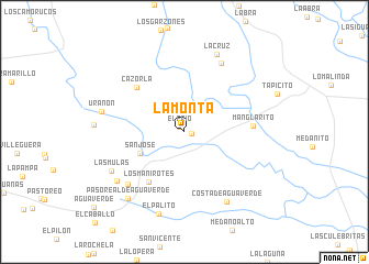 map of La Monta