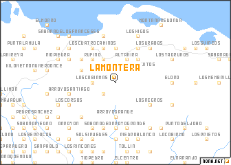map of La Montera