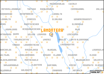 map of La Montera