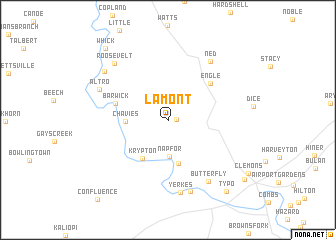 map of Lamont