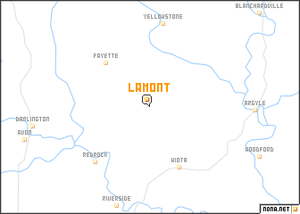 map of Lamont