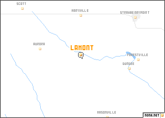 map of Lamont