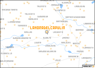 map of La Mora del Capulín