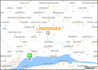 map of La Morandais