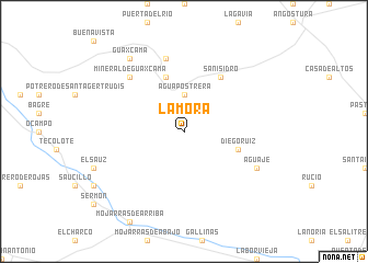 map of La Mora