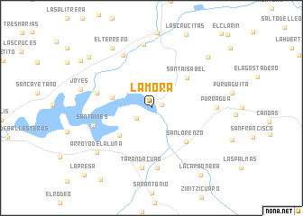 map of La Mora