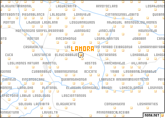 map of La Mora