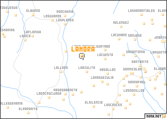 map of La Mora