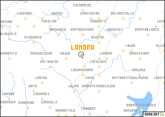 map of La Mora