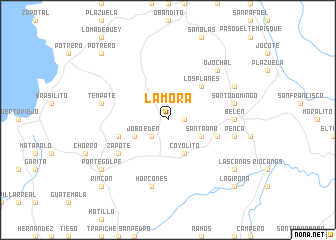 map of La Mora
