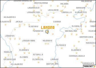 map of La Mora
