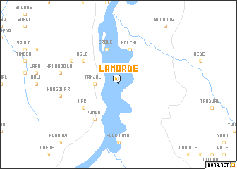 map of Lamordé