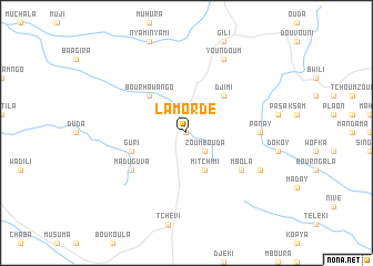 map of Lamordé