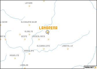 map of La Morena
