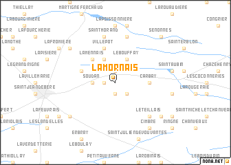 map of La Mornais