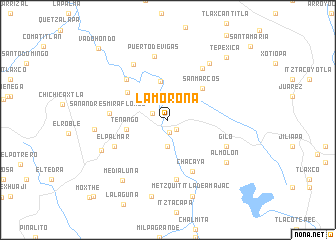 map of La Morona