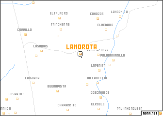 map of La Morota