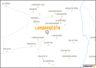 map of La Morrocoya