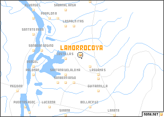 map of La Morrocoya