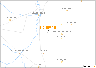 map of La Mosca
