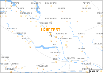 map of Lămoteşti