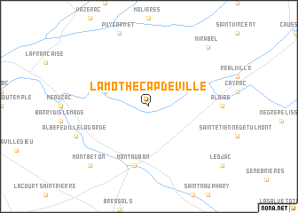 map of Lamothe-Capdeville