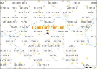 map of Lamothe-Fénelon