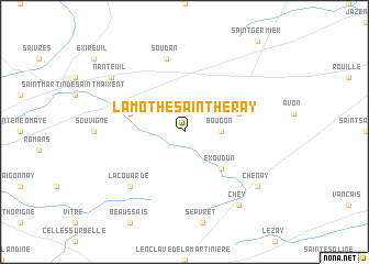 map of La Mothe-Saint-Héray