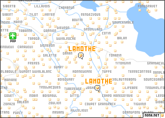 map of Lamothe