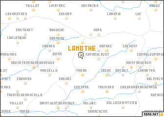 map of La Mothe