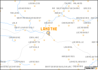 map of La Mothe