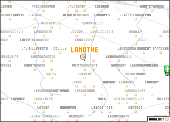 map of La Mothe