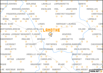 map of Lamothe