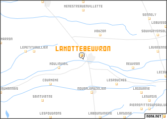 map of Lamotte-Beuvron
