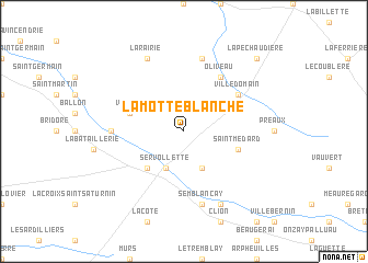map of La Motte Blanche