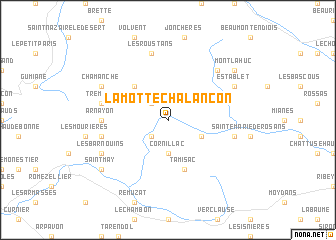 map of La Motte-Chalançon