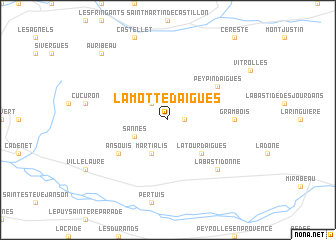 map of La Motte-dʼAigues