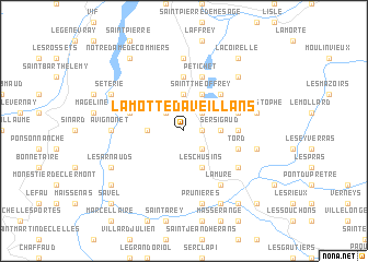 map of La Motte-dʼAveillans