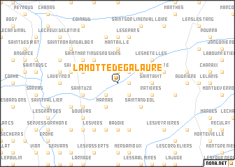 map of La Motte-de-Galaure