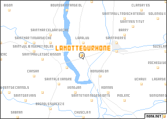 map of Lamotte-du-Rhône